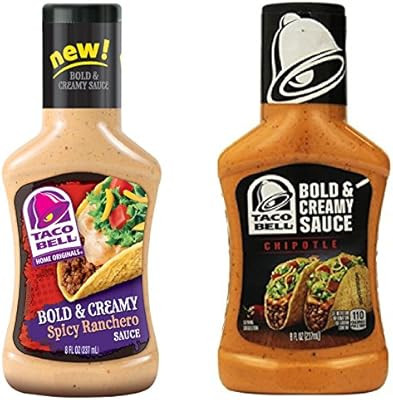 Kraft Taco Bell Bold & Creamy Spicy Ranchero & Chipotle Sauce Bundle | Amazon (US)