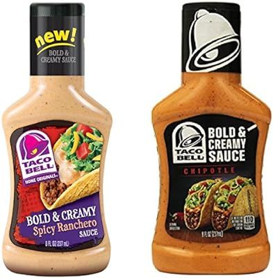 Kraft Taco Bell Bold & Creamy Spicy Ranchero & Chipotle Sauce Bundle | Amazon (US)