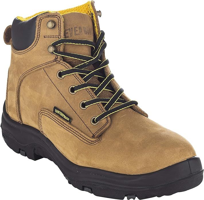 EVER BOOTS"Ultra Dry" Men's Premium Leather Waterproof Work Boots Insulated Rubber Outsole | Amazon (US)