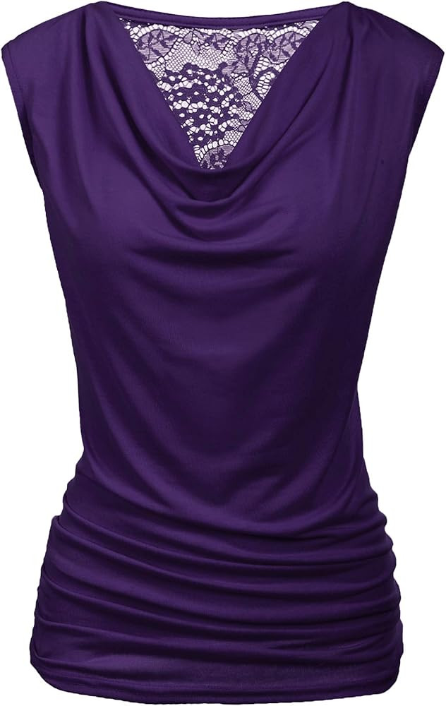 Zeagoo Tank Top for Women Trendy Going Out Tops Sleeveless Shirts Ruched Business Casual Basic Tu... | Amazon (US)