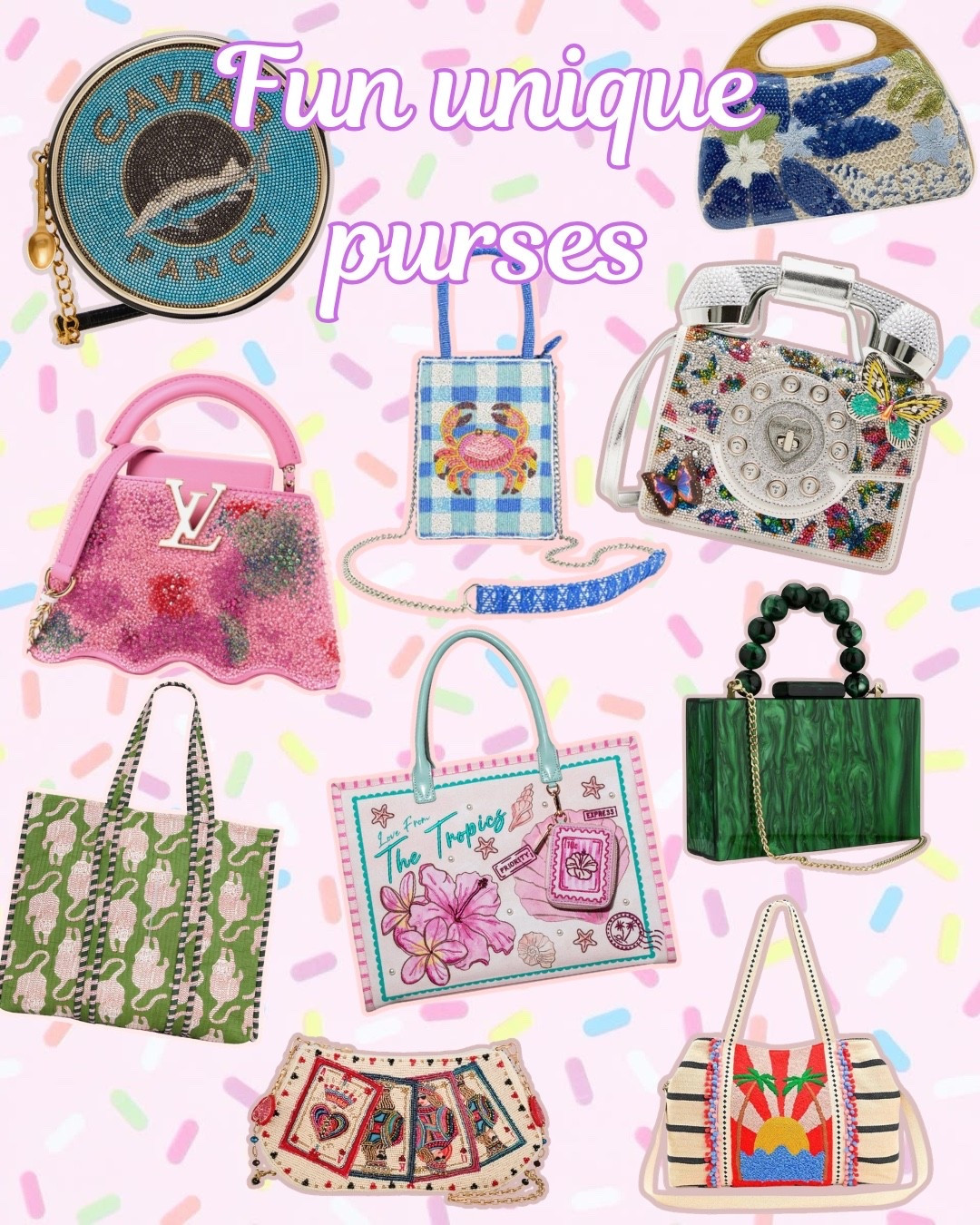 Fun unique purses👛✨🍡
I always love to elevate an outfit by grabbing a fun spunky purse!