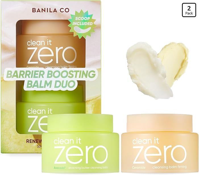 BANILA CO Clean it Zero Barrier Boosting Balm Duo | Enriching Butter & Firming Cleansing Balms fo... | Amazon (US)