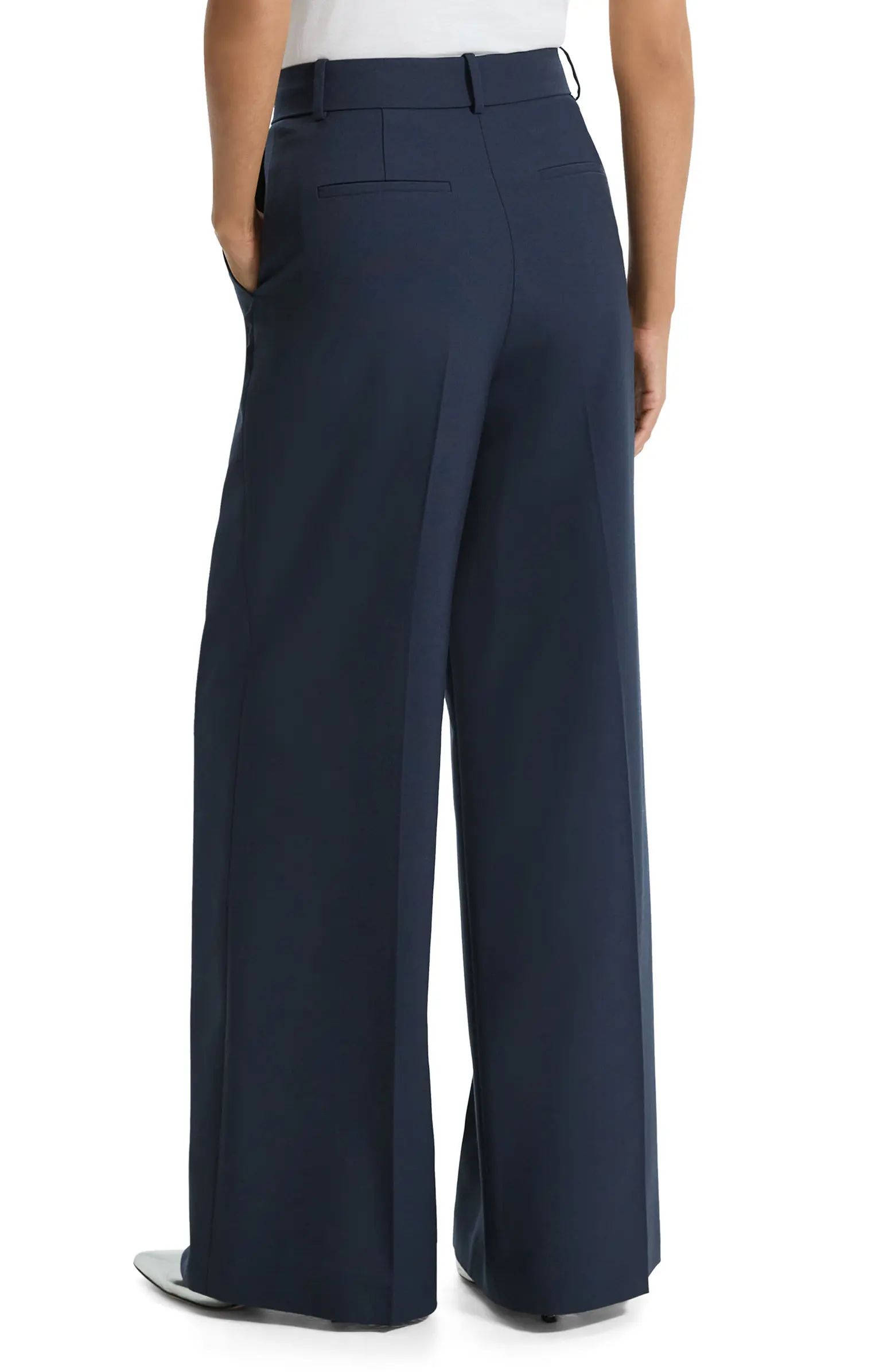 Theory Oxford Wide Leg Pants | Nordstrom | Nordstrom