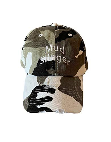 Mud Slinger Embroidered Distressed Baseball Hat | Amazon (US)