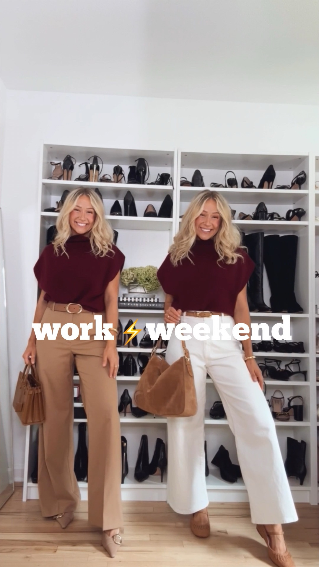 How to style the same clothes for work and weekend! 💻☕️💼

#LTKWorkwear #LTKStyleTip