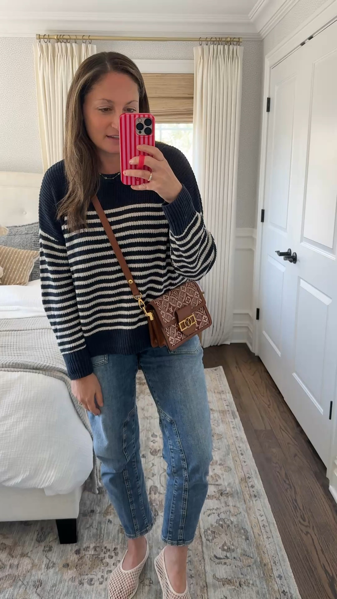 Spring OOTD! It’s still chilly here so I have on one of my favorite pairs of jeans, a lightweight sweater, the cutest Target ballet flats and my new bag from Vivrelle! 

P.S. you can use code MICHELLEPULMAN for a free month of borrowing the most beautiful designer handbags and jewelry from @Vivrelle ! 

#LTKootd #LTKSaleAlert #LTKdayinmylife