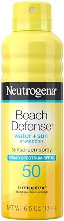 Neutrogena Beach Defense Sunscreen Spray SPF 50, Hawaii Reef Act 104 Compliant, Octinoxate & Oxyb... | Amazon (US)