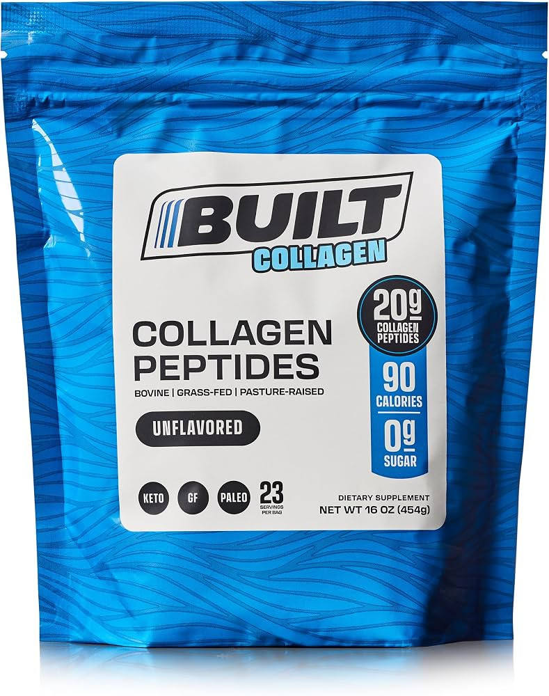Built Collagen Peptides Powder - Collagen Powder - Hair, Skin, Nails, and Joint Support - Type I ... | Amazon (US)