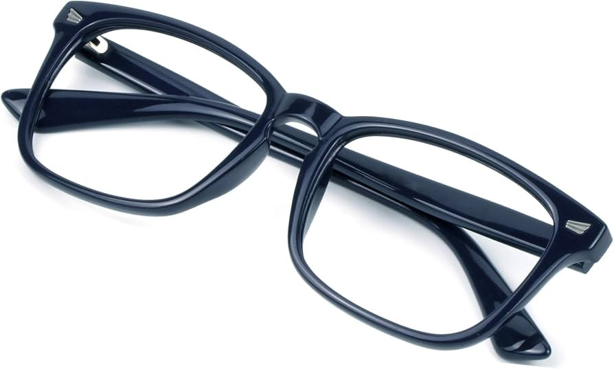 VisionGlobal Blue Light Blocking Glasses for Women/Men, Stylish Square Frame, Anti Glare (Navy, 1... | Amazon (US)