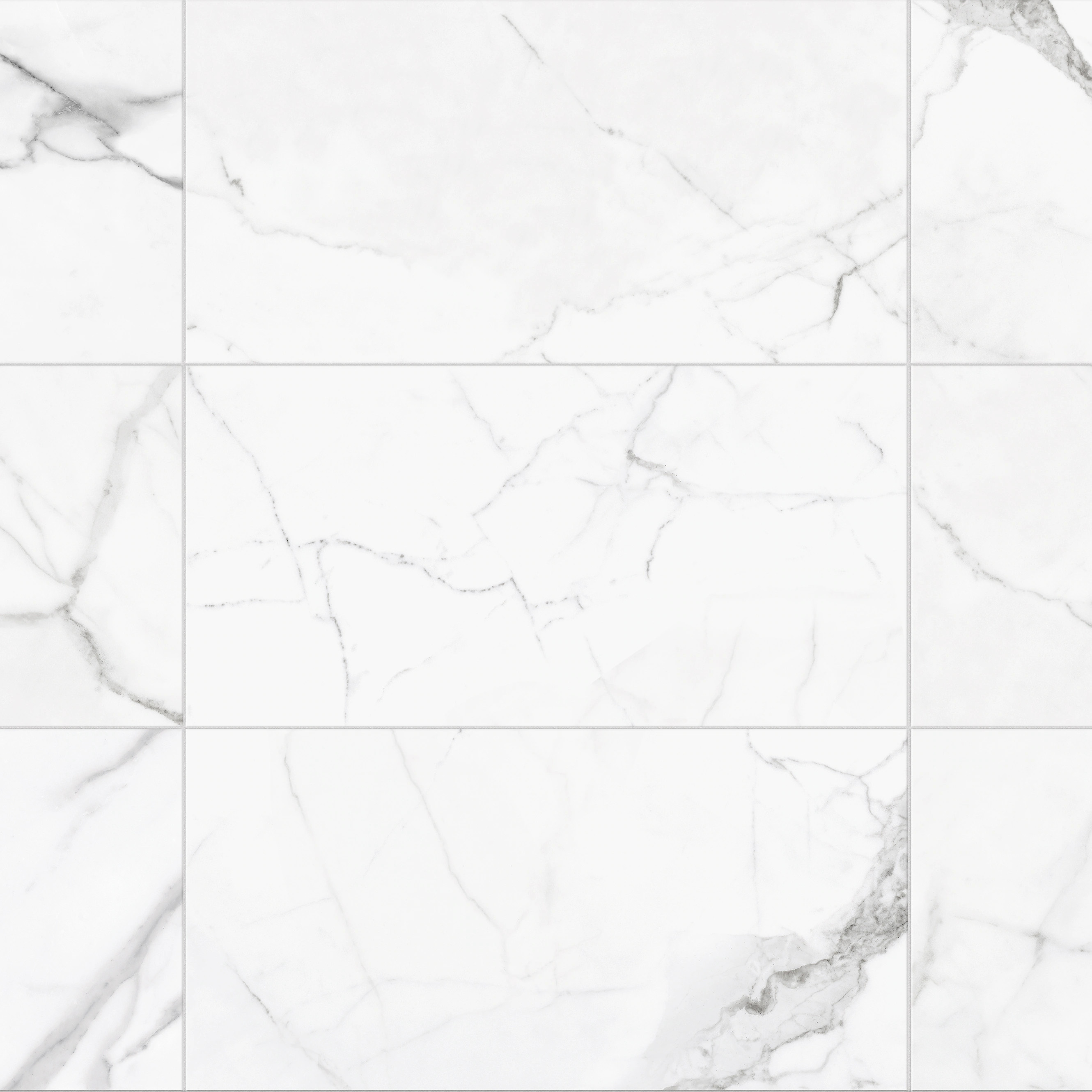 Satori Statuario 12-in x 24-in Polished Porcelain Marble Look Floor and Wall Tile (1.93-sq. ft/ P... | Lowe's