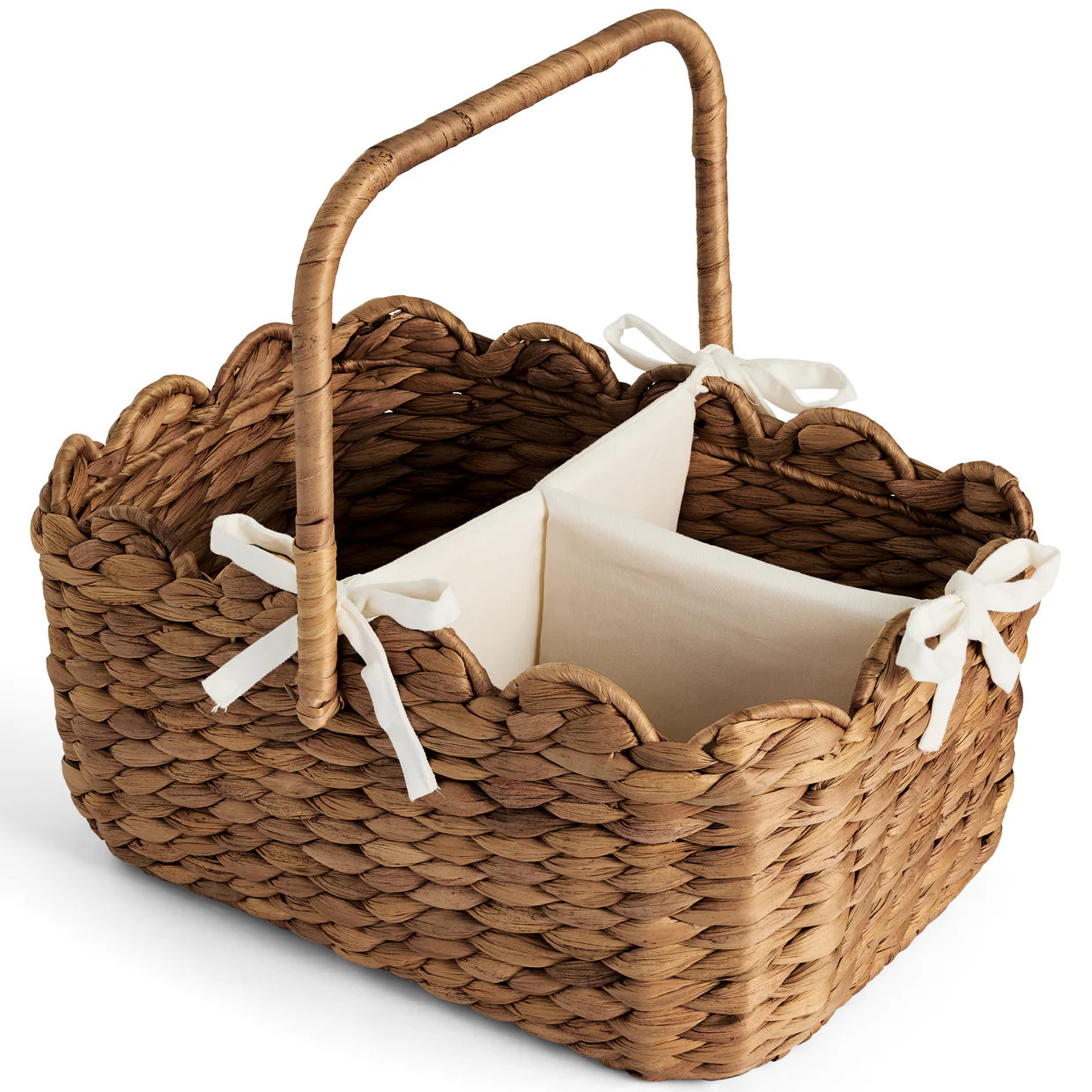 Diaper Caddy Organizer for Baby w/ Removable Divider & Handles | Best Choice Products 