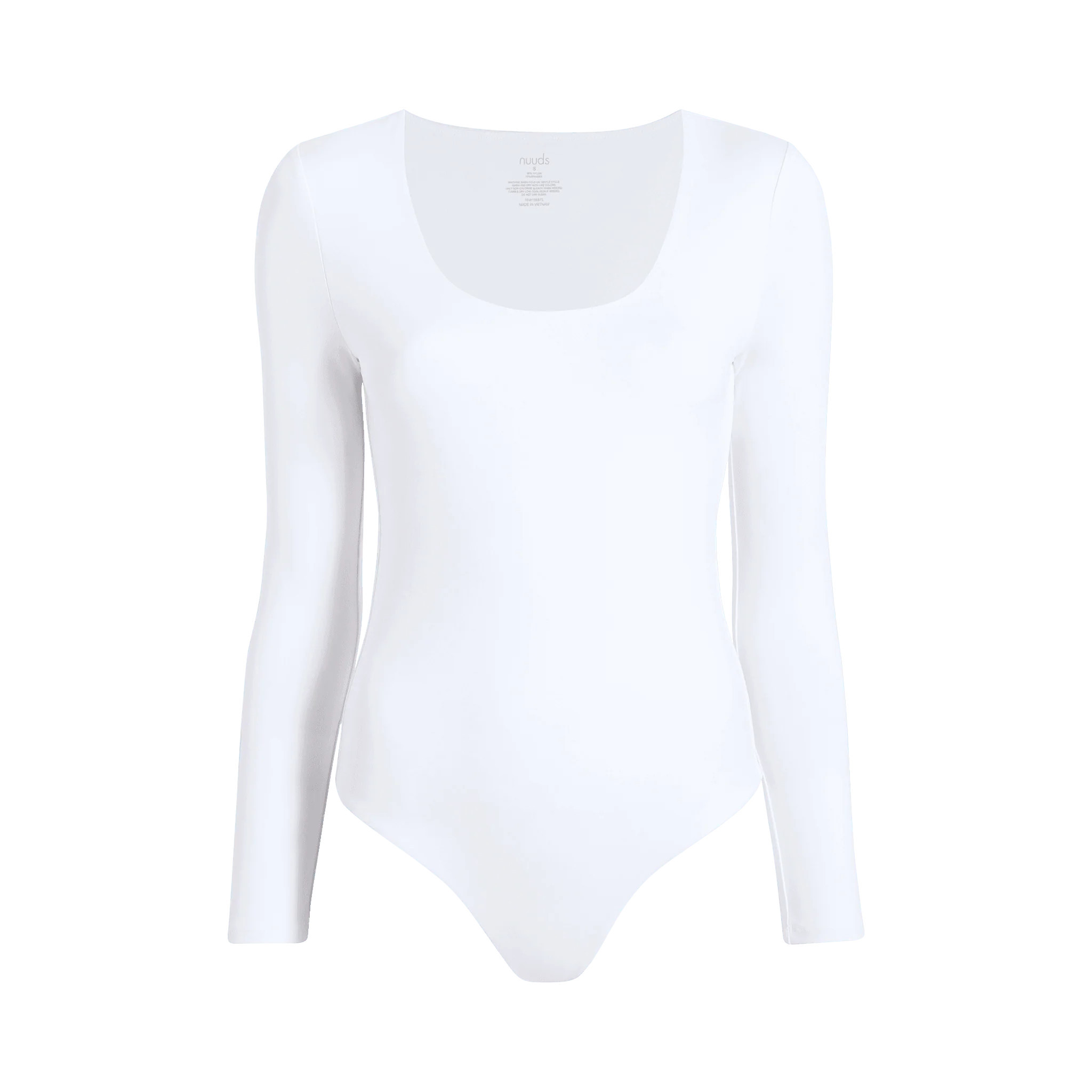 Long Sleeve Scoop Neck Bodysuit | nuuds