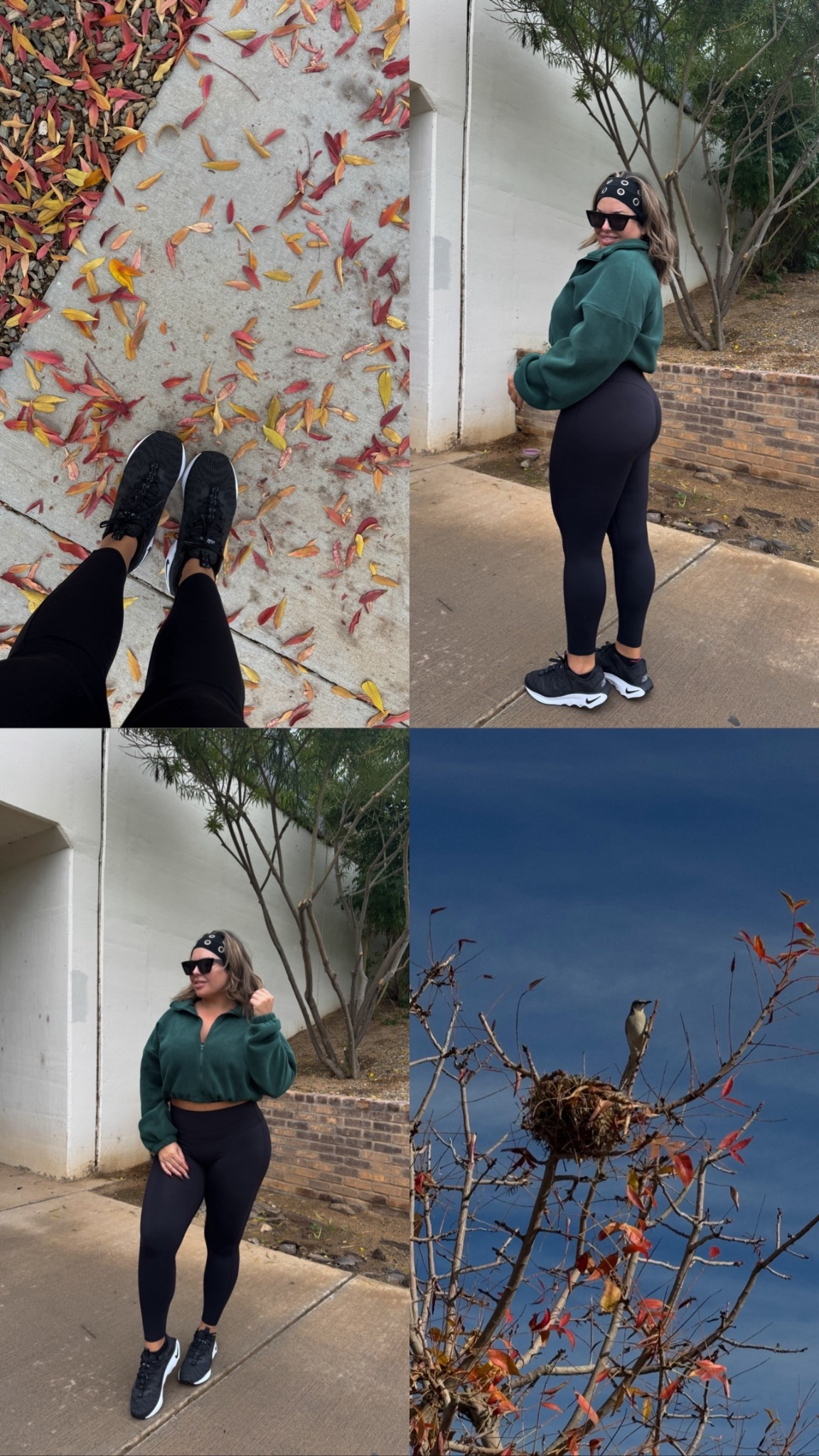 Jacket M 
Leggings sold out 
Sneakers size up 1/2 size 
