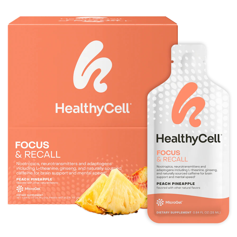 Focus & Recall - 1 Box | 30 gel packs | Healthycell