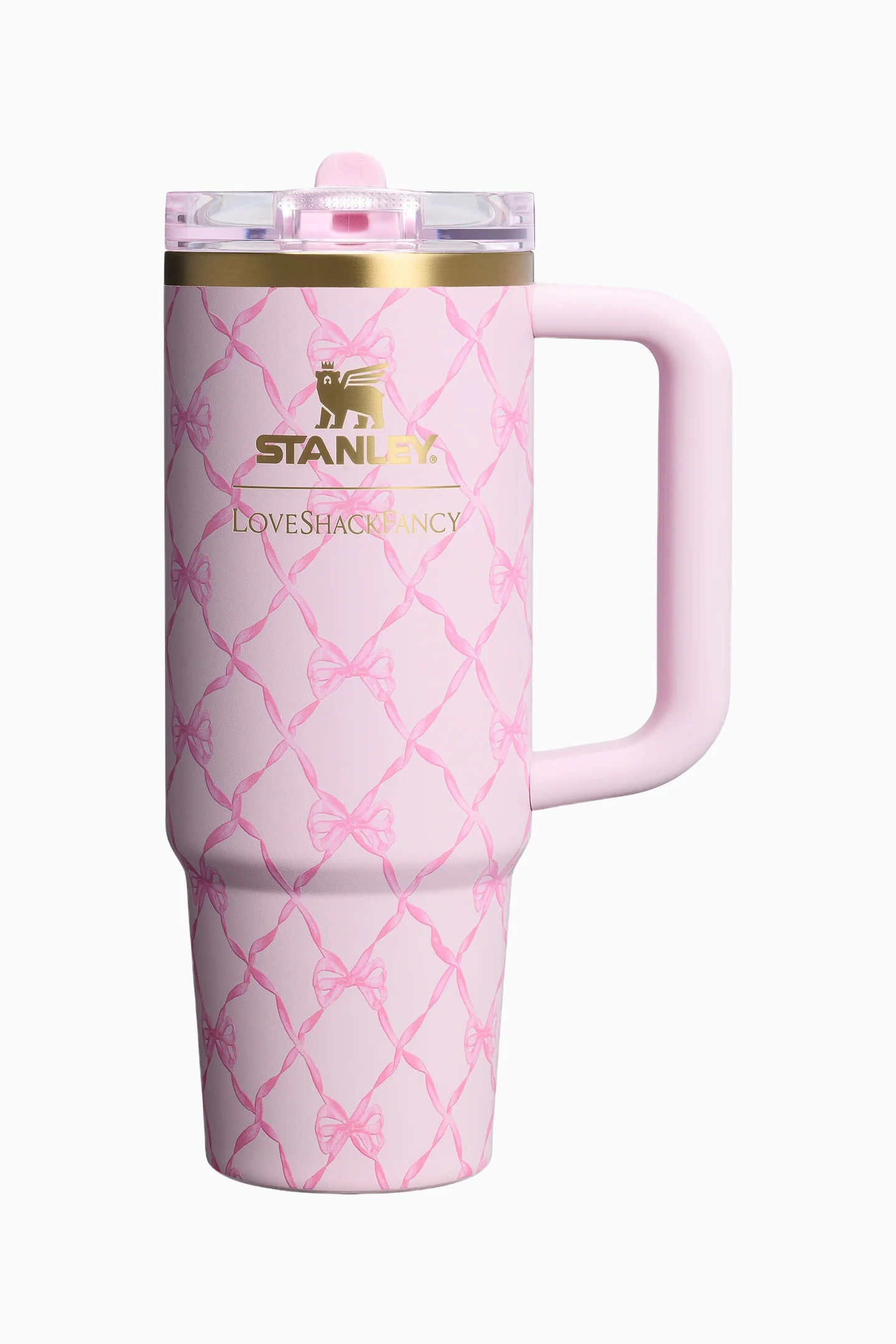 Stanley 1913 Quencher ProTour Flip Straw | 30 OZ in Baby Bow | LoveShackFancy