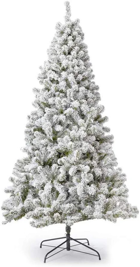 KING OF CHRISTMAS 9 Foot Prince Flock Artificial Christmas Tree Unlit | Amazon (US)