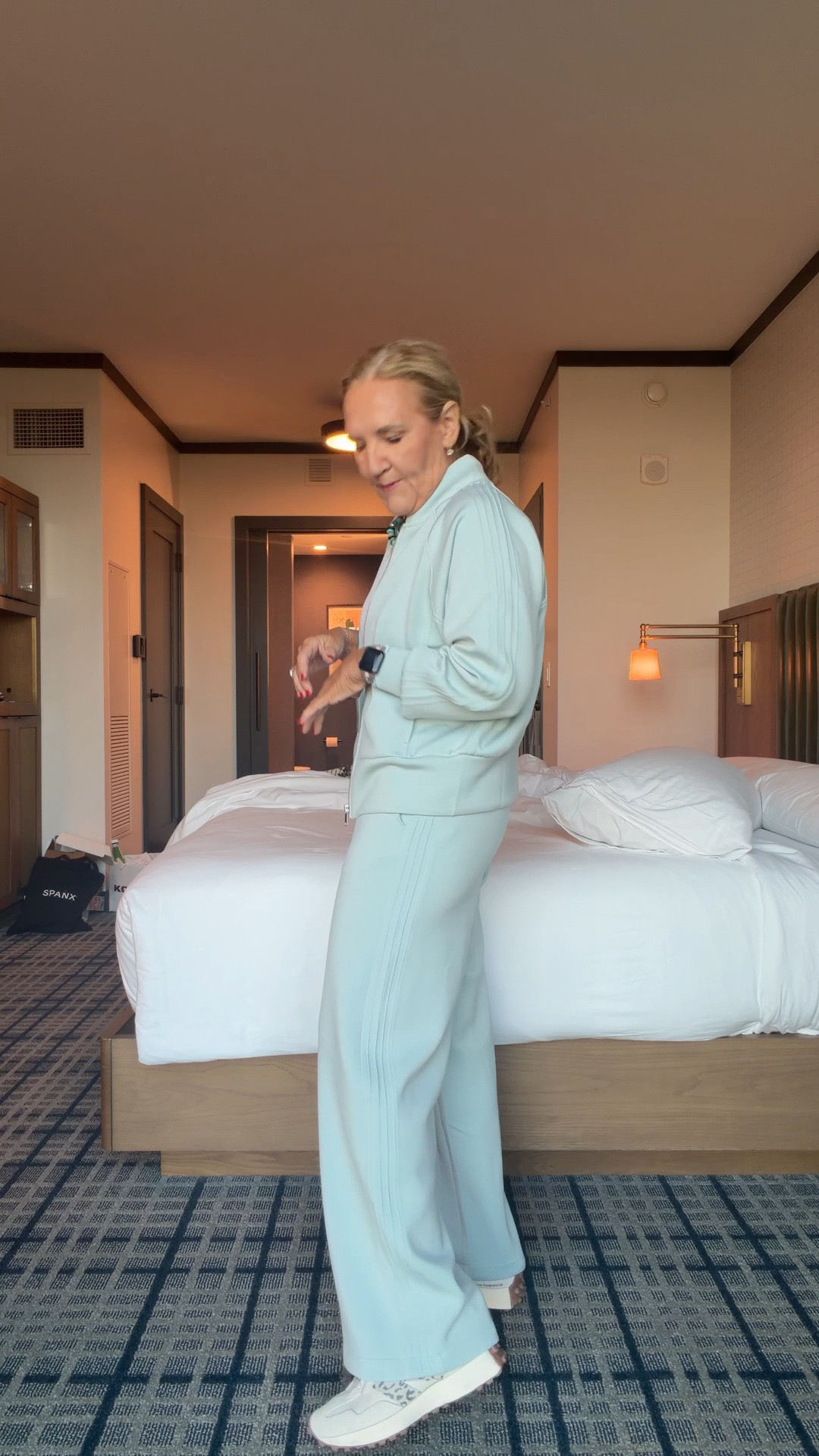 Spanx sale ends sat night! Extra 20% off code LTK20 
I’m wearing a medium in the top and a medium petite in the pants. I love this soft, monochromatic look. The relaxed fit makes it easy and comfortable, but it still feels pulled together. And the color? So pretty!

#LTKdayinmylife #LTKgrwm #LTKootd