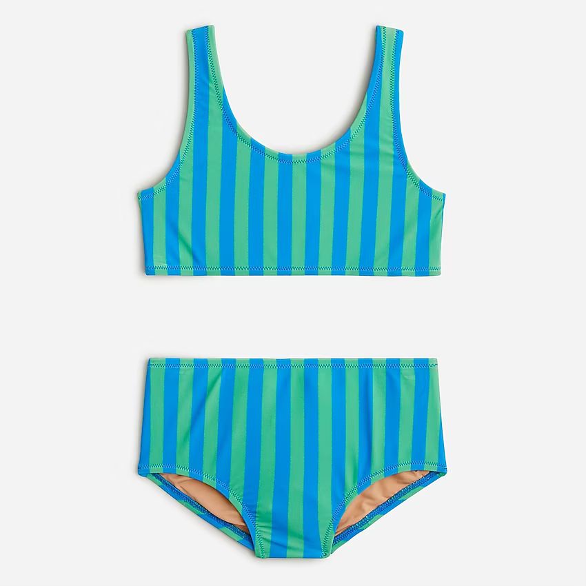 Girls' scoopneck two-piece swimsuit with UPF 50+ | J.Crew US