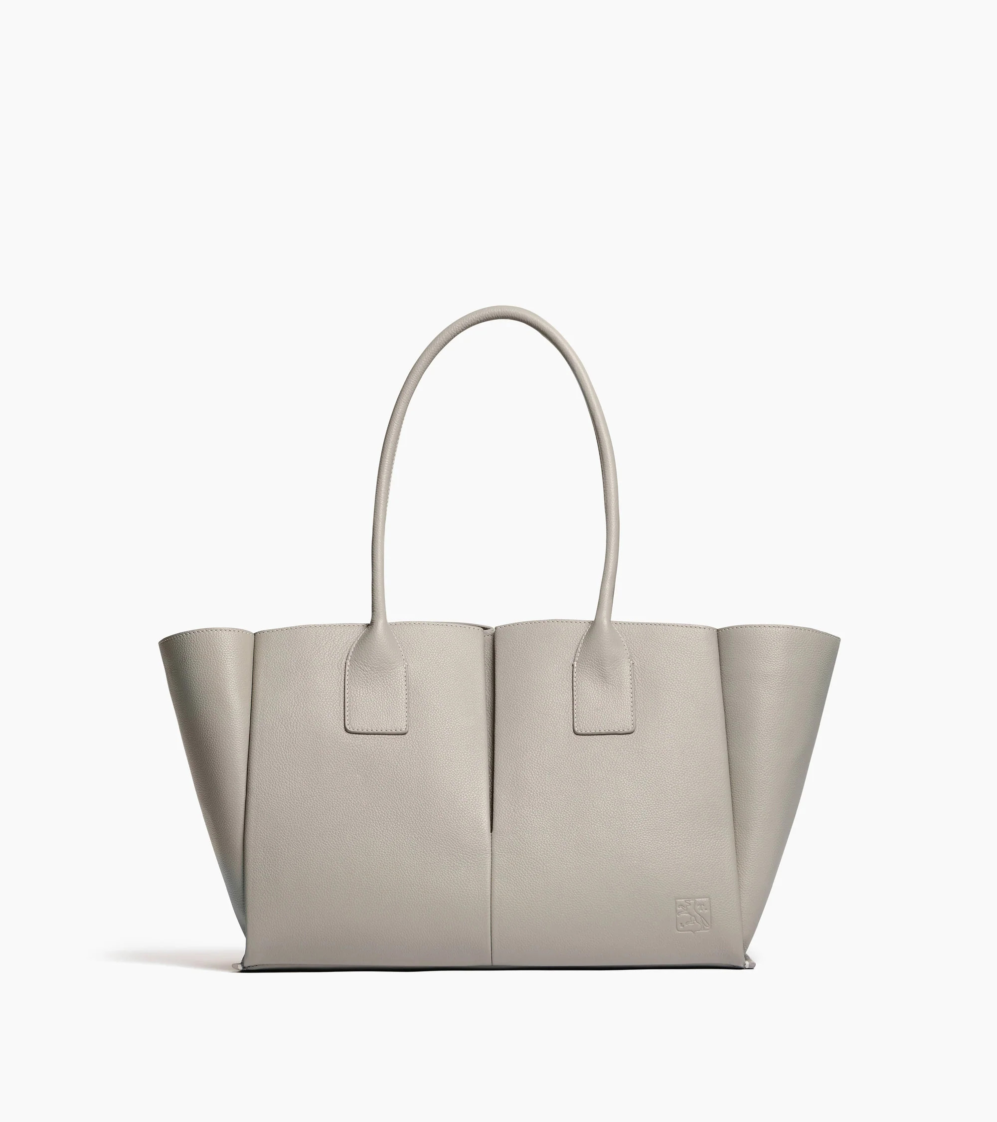 Elena large tote bag in grained leather | Le Tanneur