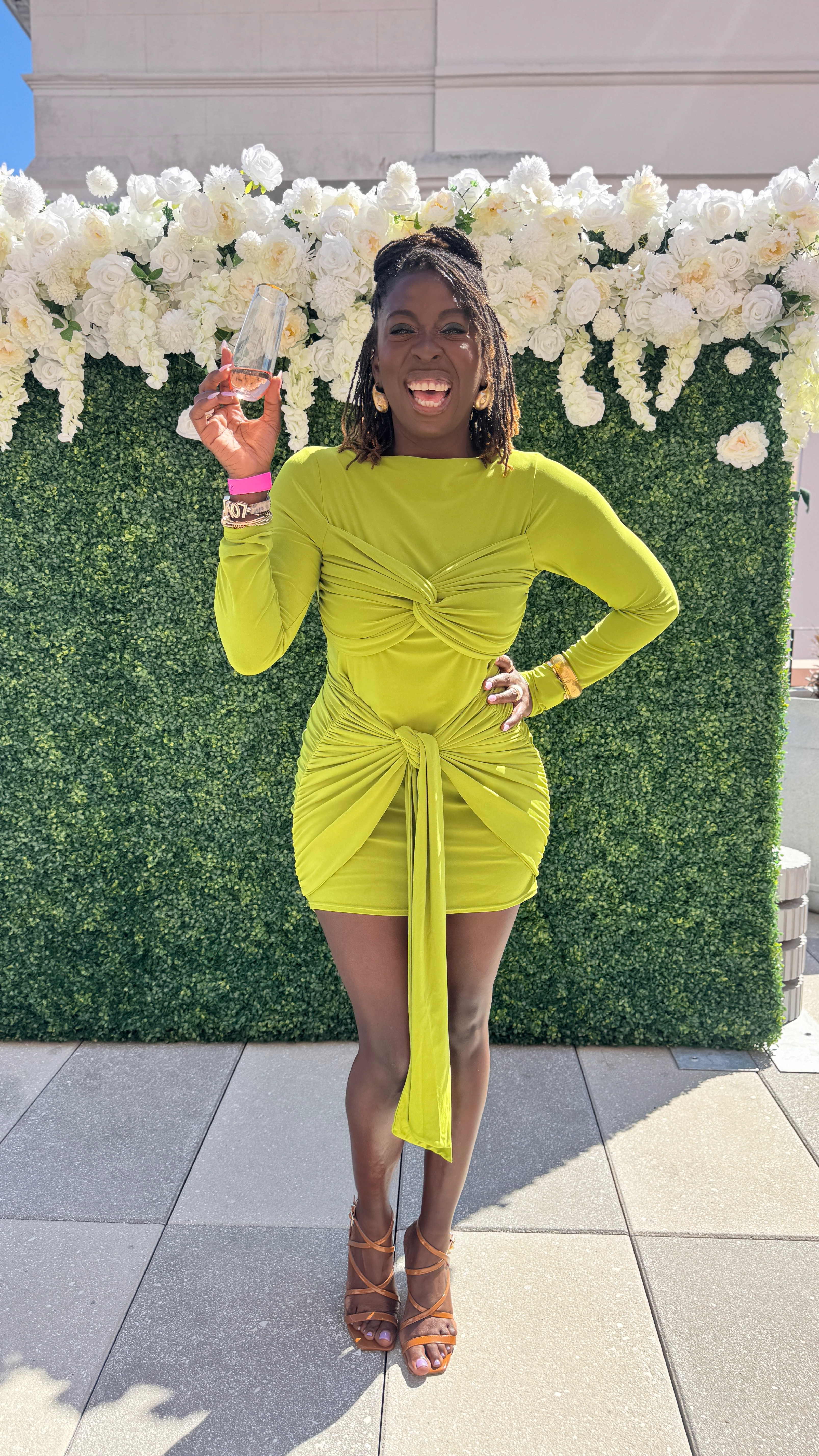 Spring slay unlocked! This dress had everyone asking where it’s from — and now you can shop it right here  from my @shop.ltk! From the bold color to the flattering draping and flirty front tie, this look is a whole vibe.

Shop the look | Spring outfit inspo | Bold fashion finds | Statement dress | LTK fashion | What to wear to brunch | Event outfit | Like to Know It style | Weekend outfit ideas | Black girl style | Trendy spring look | Dresses to turn heads

#LTKStyleTip