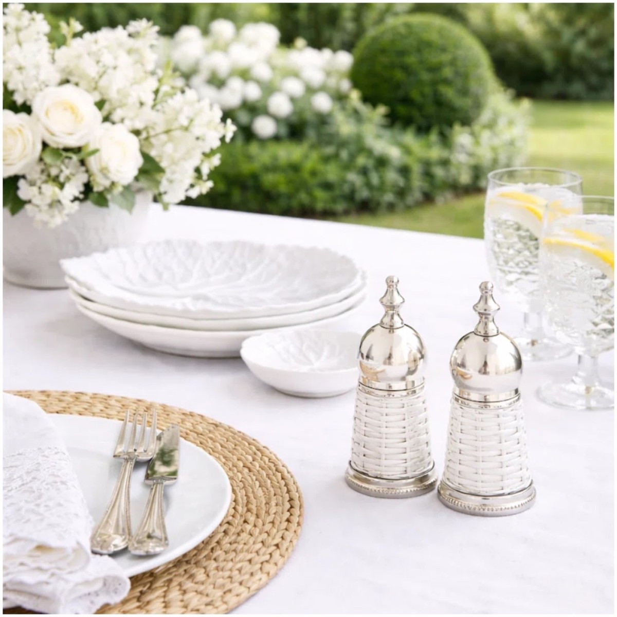 Sale alert ‼️ Wicker salt and pepper shakers on sale! 🤍 summer entertaining essentials