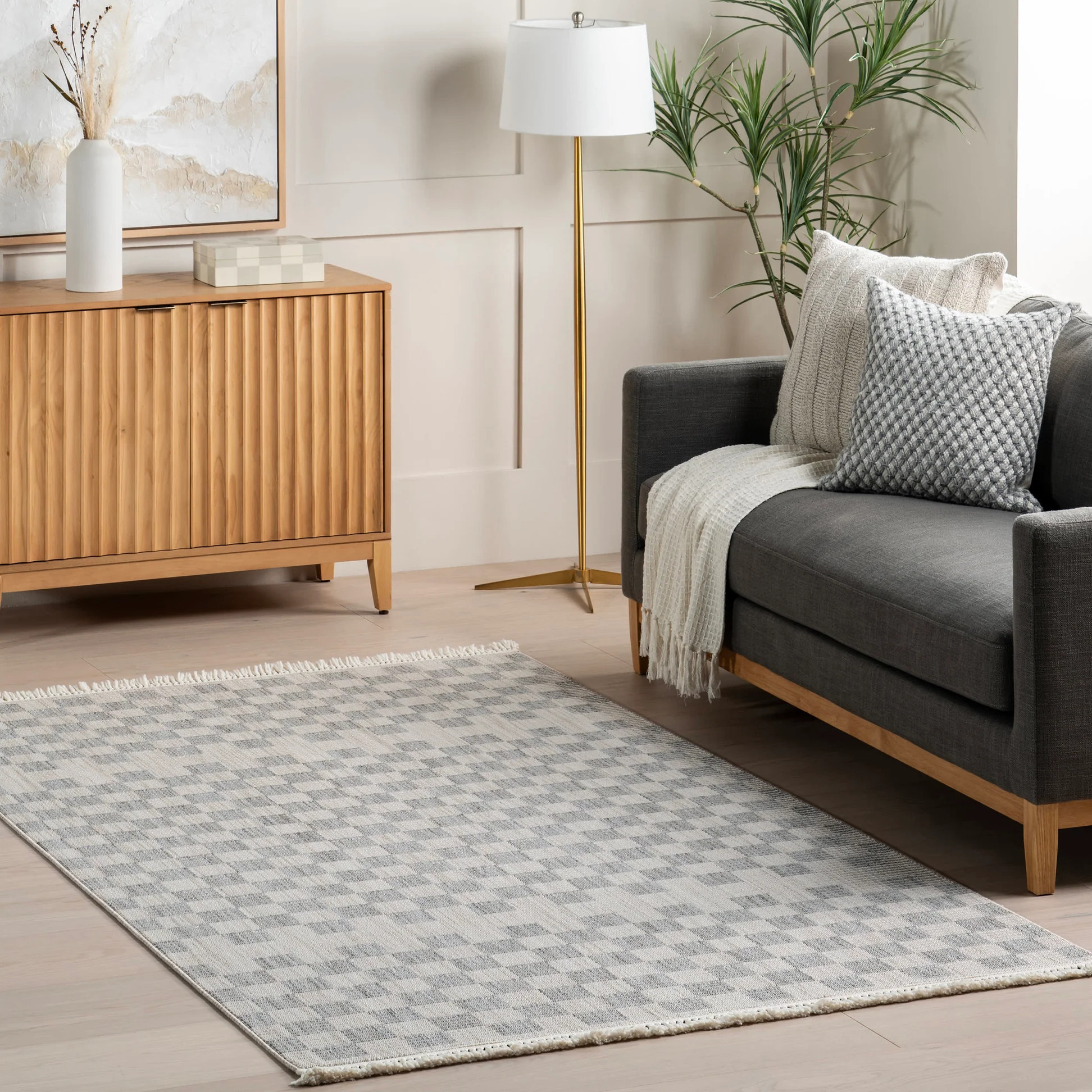 Maeve Checkered Rug | Rugs USA