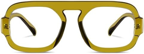 Aviator Blue Light Blocking Glasses for Women Men Square Flat Top Computer TV Eyeglasses Anti Eye... | Amazon (US)