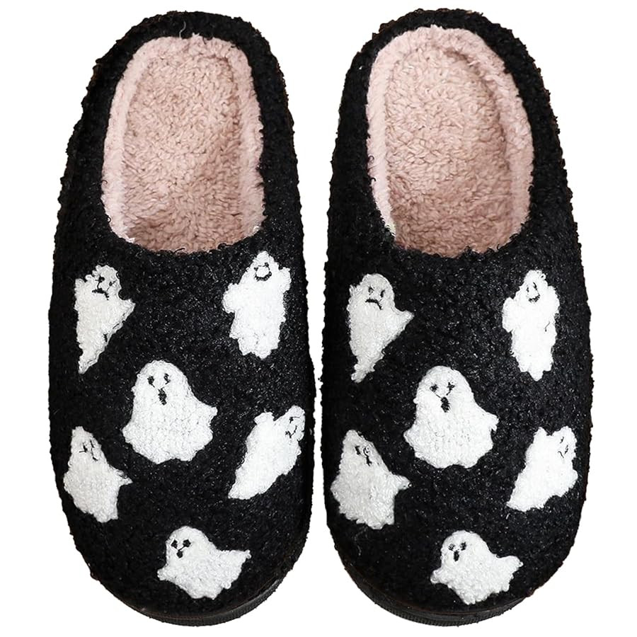 Halloween Christmas Slippers Holiday Slipper House Shoes Home Slipper for Women Fuzzy Outdoor Ind... | Amazon (US)