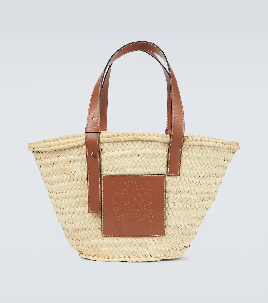Loewe Leather-trimmed basket bag | Mytheresa (US/CA)