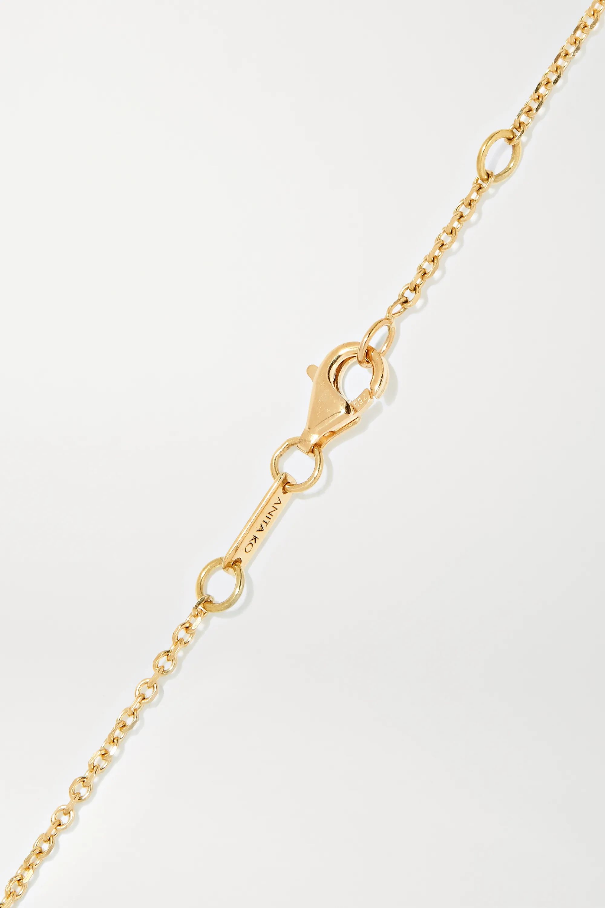 Palm Leaf 18-karat gold diamond bracelet | NET-A-PORTER (US)
