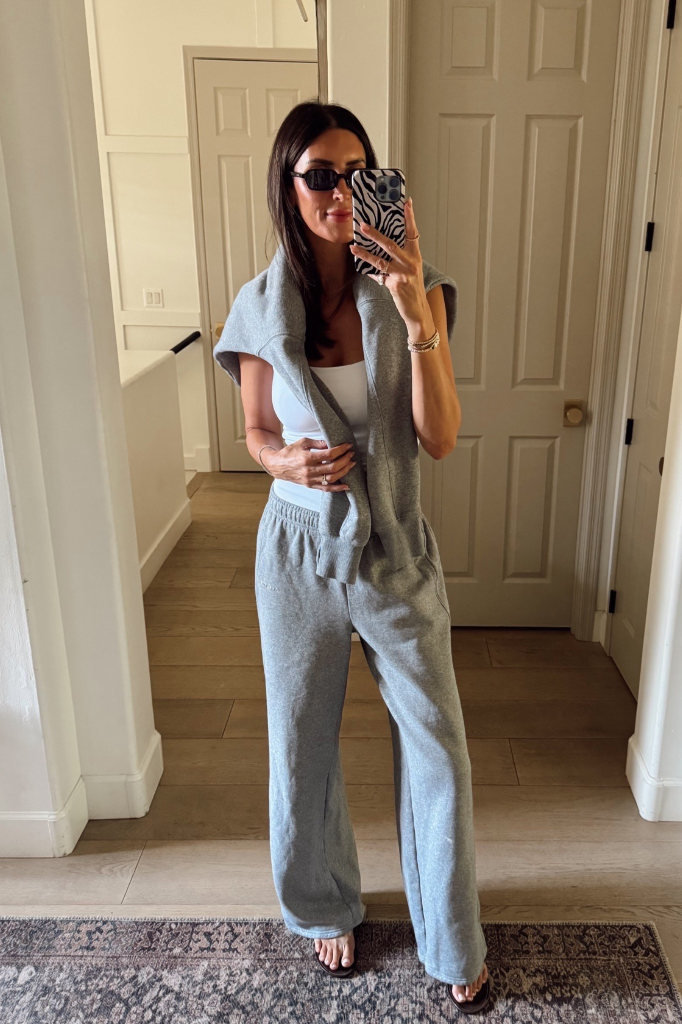 Sunday’s are for sweats! Wearing a medium tall for an oversized fit. These are fleece lined and so soft and cozy! Perfect travel fit!

#LTKootd #LTKTall