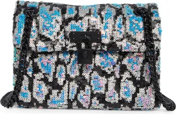 Leopard Pattern Sequined Mini Brixton Shoulder Bag | Nordstrom Rack