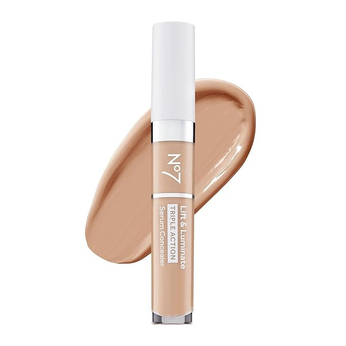 No7 Lift & Luminate Triple Action Serum Concealer - Light - Anti Aging Liquid Concealer Makeup fo... | Amazon (US)