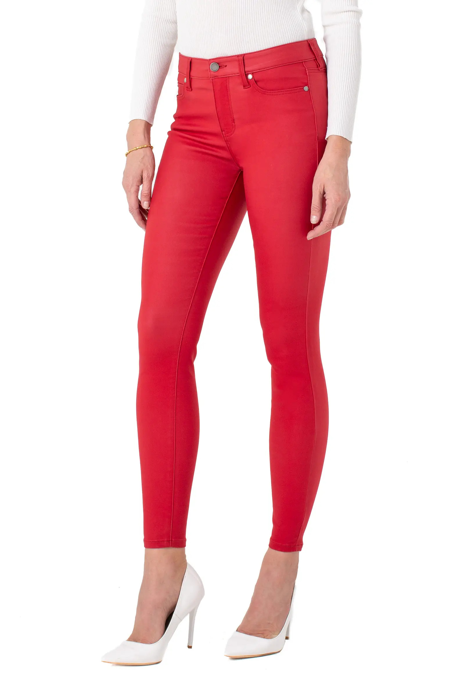 Abby Coated High Waist Skinny Jeans | Nordstrom
