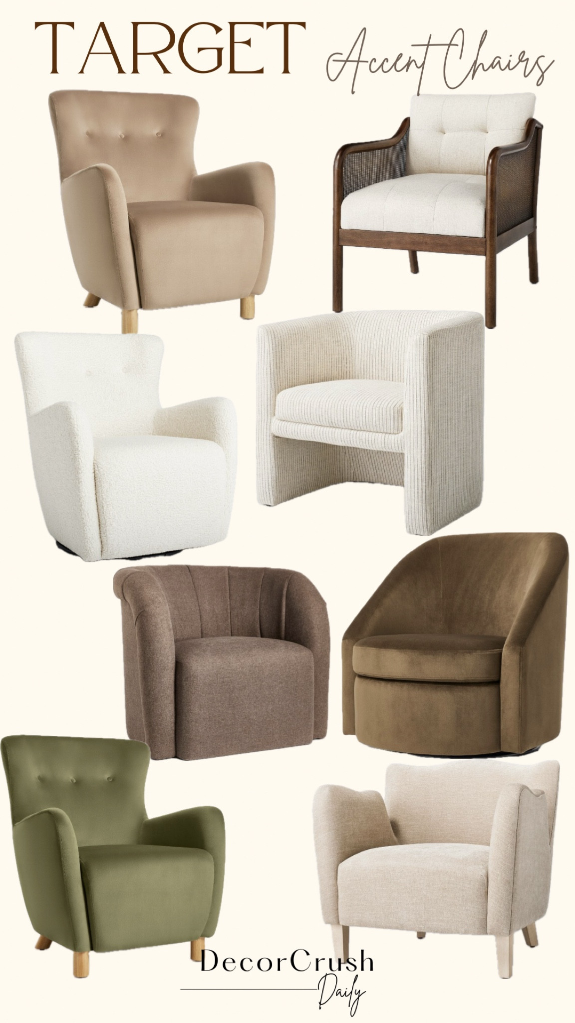 Target Accent Chairs! Love these all so much

#LTKSeasonal #LTKhome #LTKstyletip