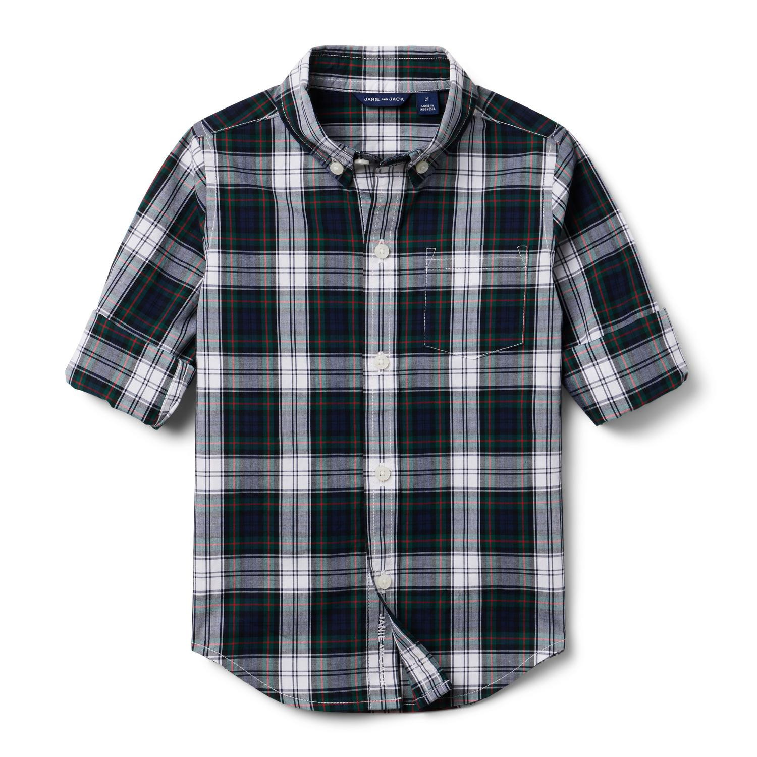 The Tartan Poplin Shirt | Janie and Jack