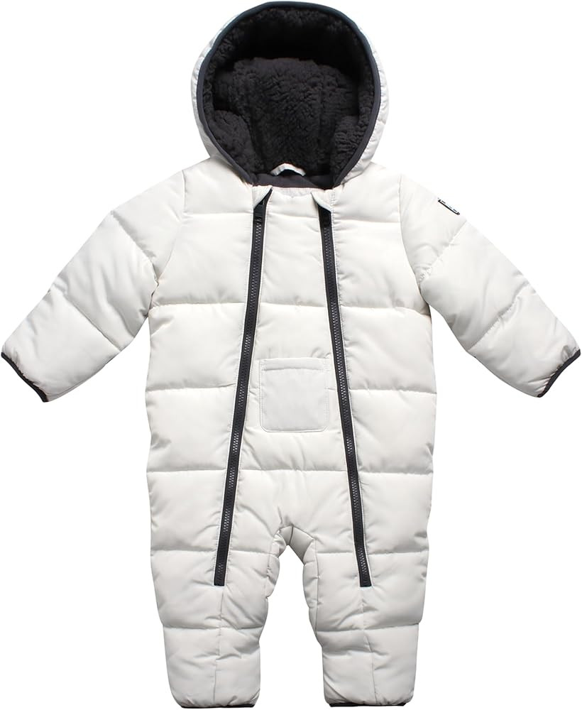 DKNY Baby Boy Snowsuit - Weather Resistant Polar Fleece Lined One Piece Snowsuit Baby Winter Suit... | Amazon (US)
