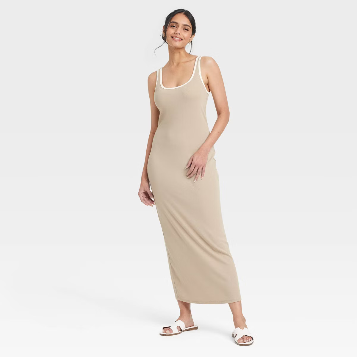 Women's Knit Midi Tank Dress - A New Day™ | Target