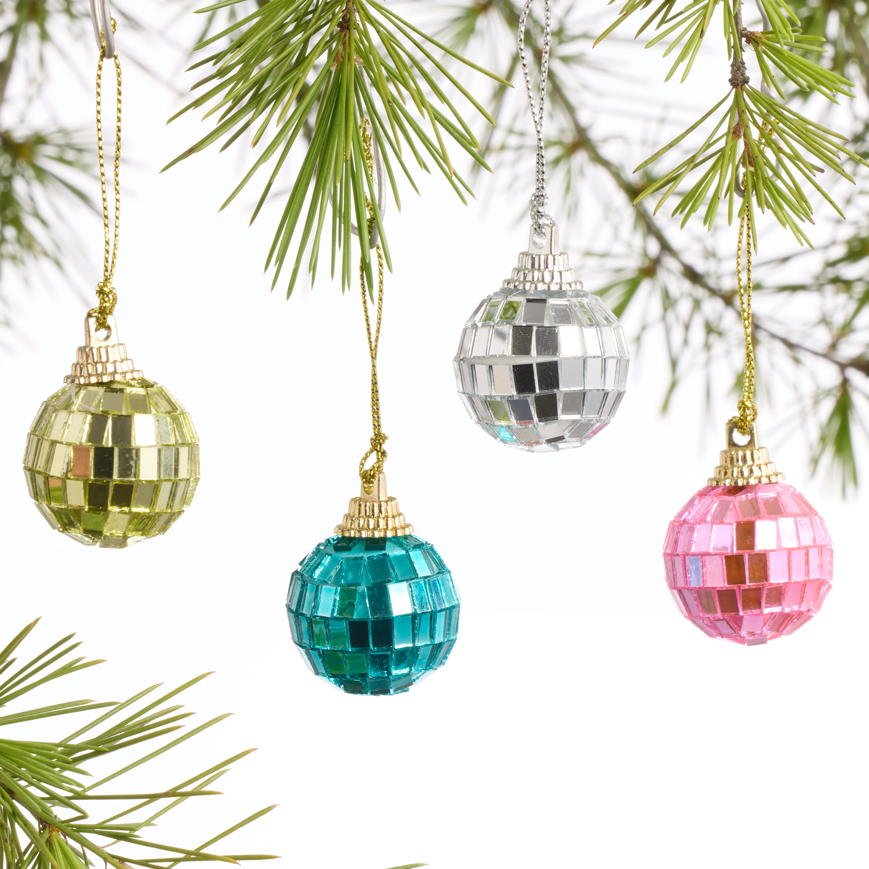 Mini Disco Ball Ornaments 12 Pack | World Market
