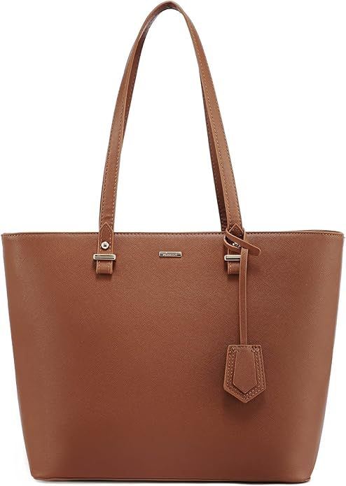 Amazon.com: LOVEVOOK Women Leather Handbags Purses Designer Tote Shoulder Bag Top Handle Bag for ... | Amazon (US)