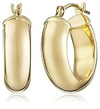 14k Yellow Duragold Hoop Earrings | Amazon (US)