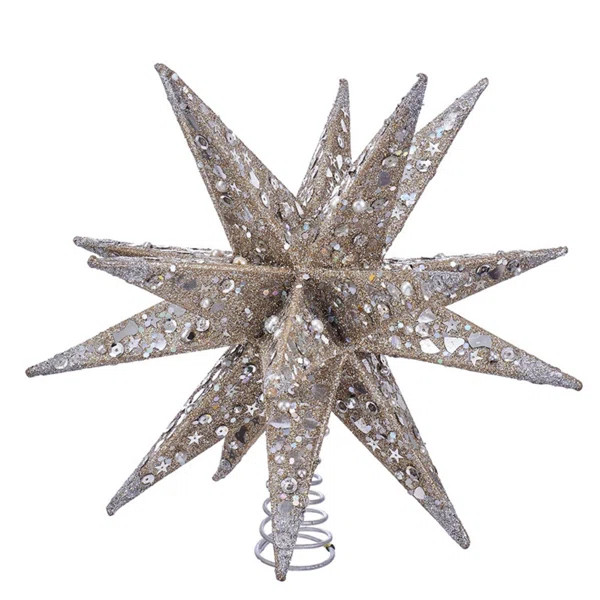 Glitter Moravian Star Tree Topper | Wayfair North America