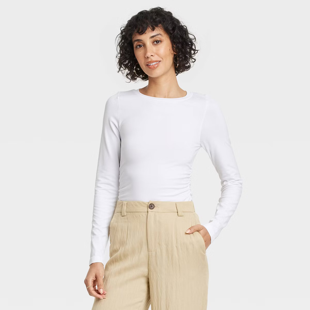 Women's Long Sleeve Seamless T-Shirt - A New Day™ | Target