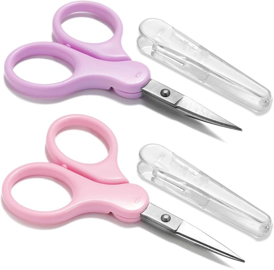 3.5" Sharp Small Craft Scissors all Purpose, Precision Straight and Curved Fine Tips for Thread Y... | Amazon (US)