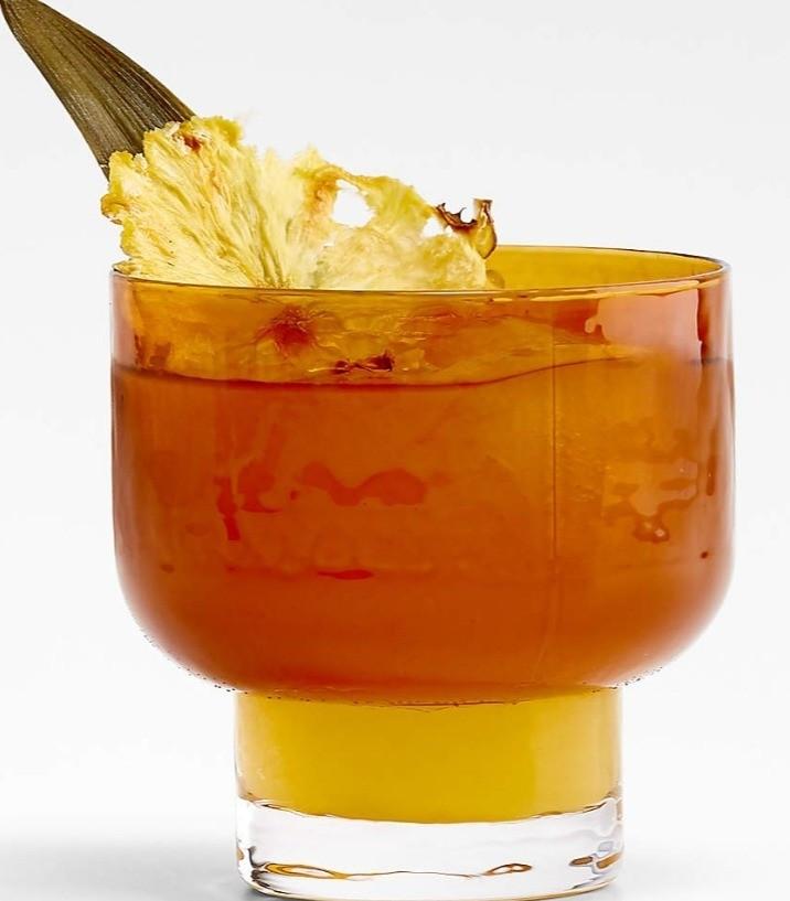 Kuruwa 12-Oz. Amber Hammered Glass by Eric Adjepong. It comes in 3 colors.

#LTKSaleAlert #LTKHome #LTKParties