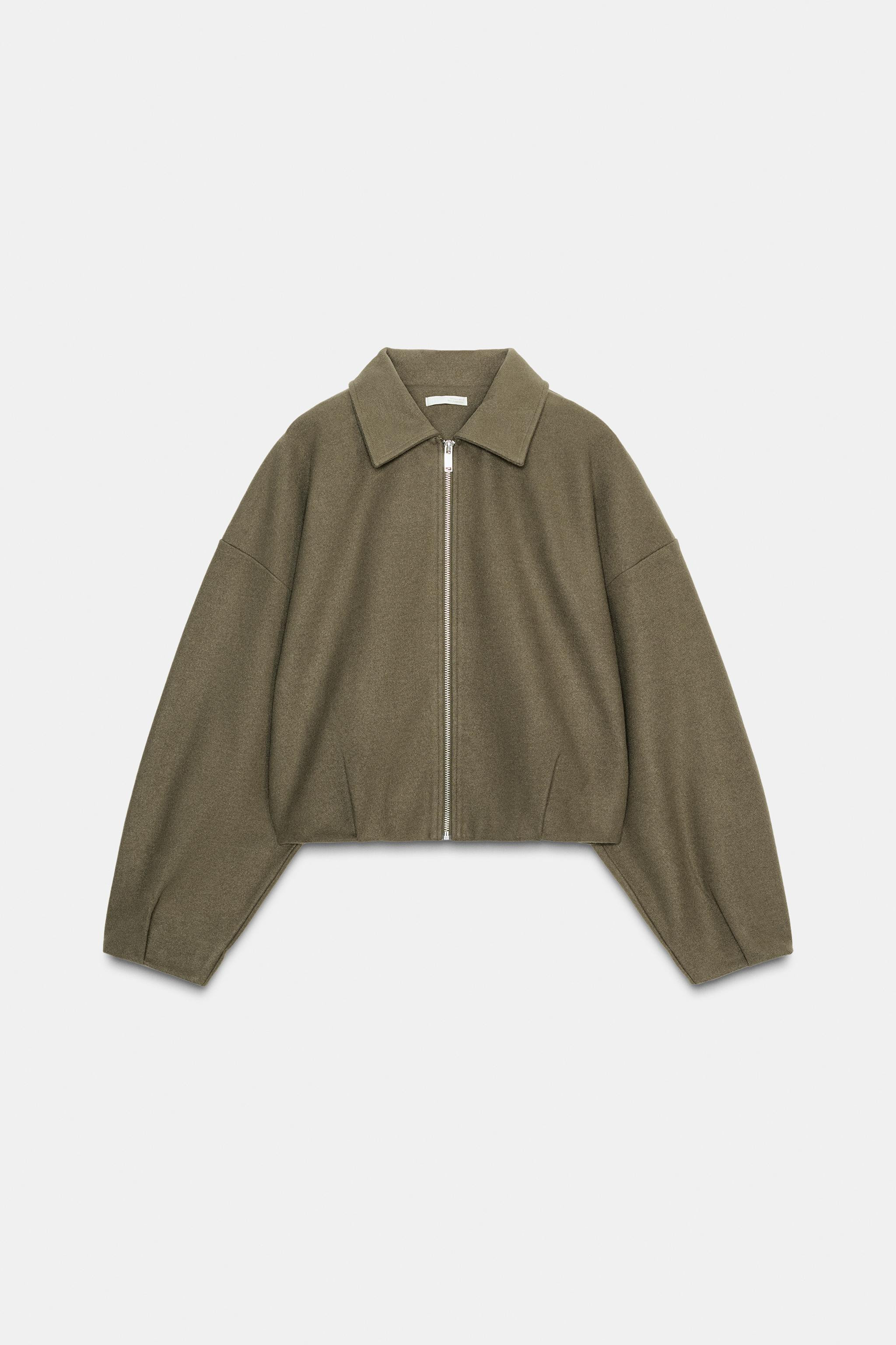 ZIPPERED SOFT BOMBER JACKET | Zara US