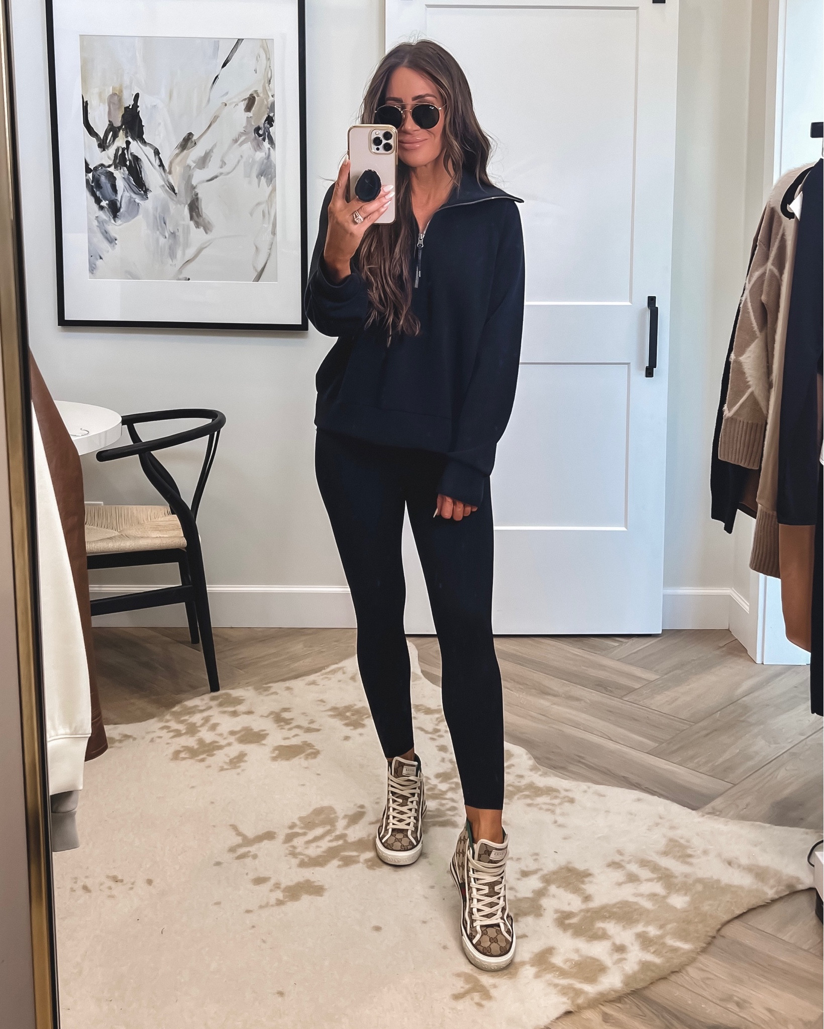Save 10% on both (and sitewide) with code KIMXSPANX 
Road trip outfit..what I wore..travel style look, fall outfit ..the most comfortable pullover ever..I sized up to large for oversize fit 
Booty leggings sz small
Gucci high top sneakers sz down 1/2 sz (favs for years) 

#LTKstyletip #LTKSeasonal #LTKtravel