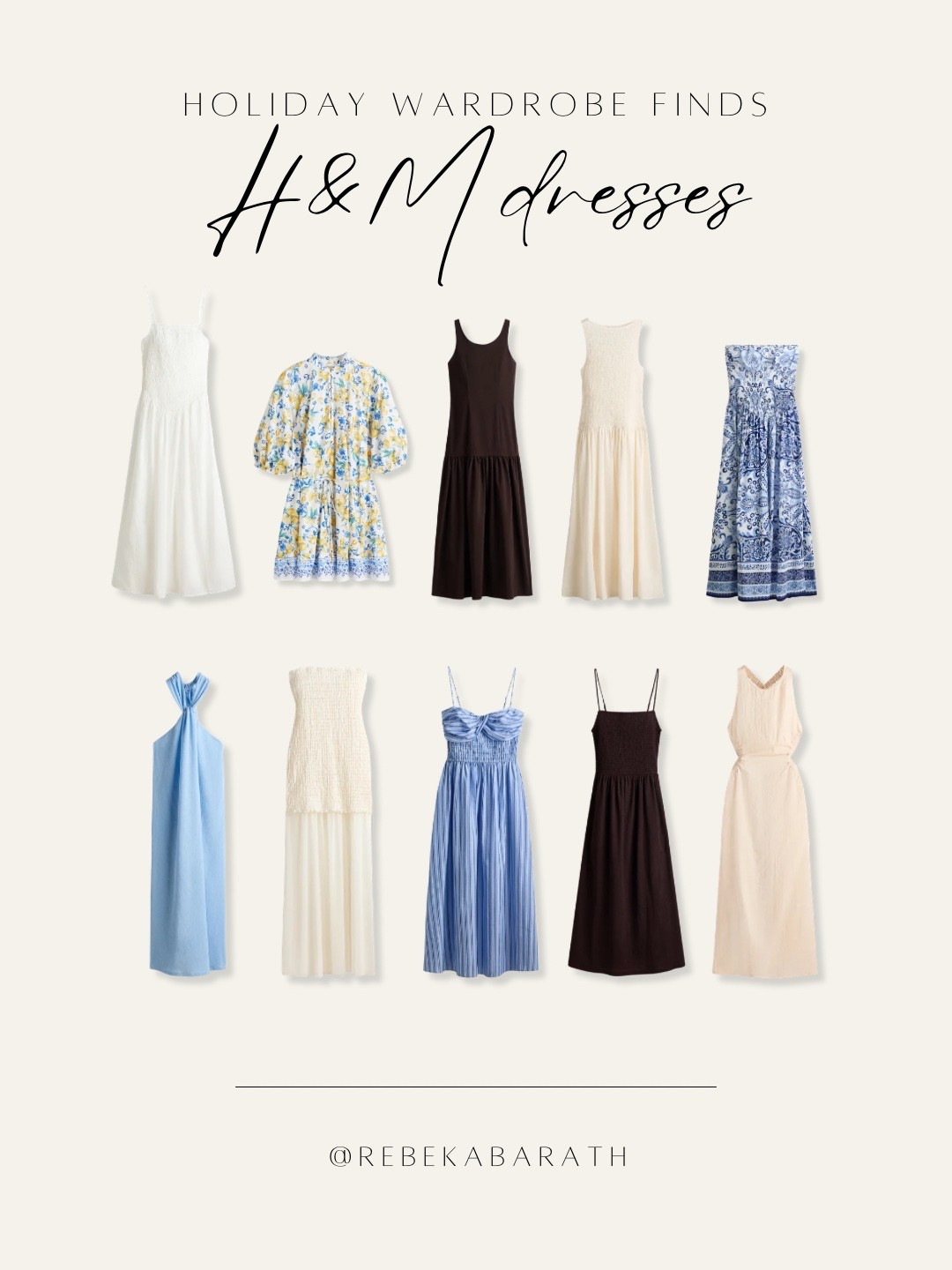 holiday wardrobe finds // H&M dresses 

white dress | floral dress | blue dress | neutral dress

#LTKSeasonal #LTKTravel