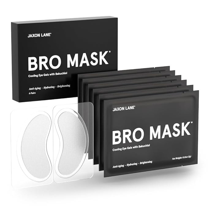 BRO MASK Under Eye Gel Pads: Cooling Eye Patches for Dark Circles and Puffiness | Anti Aging Hydr... | Amazon (US)