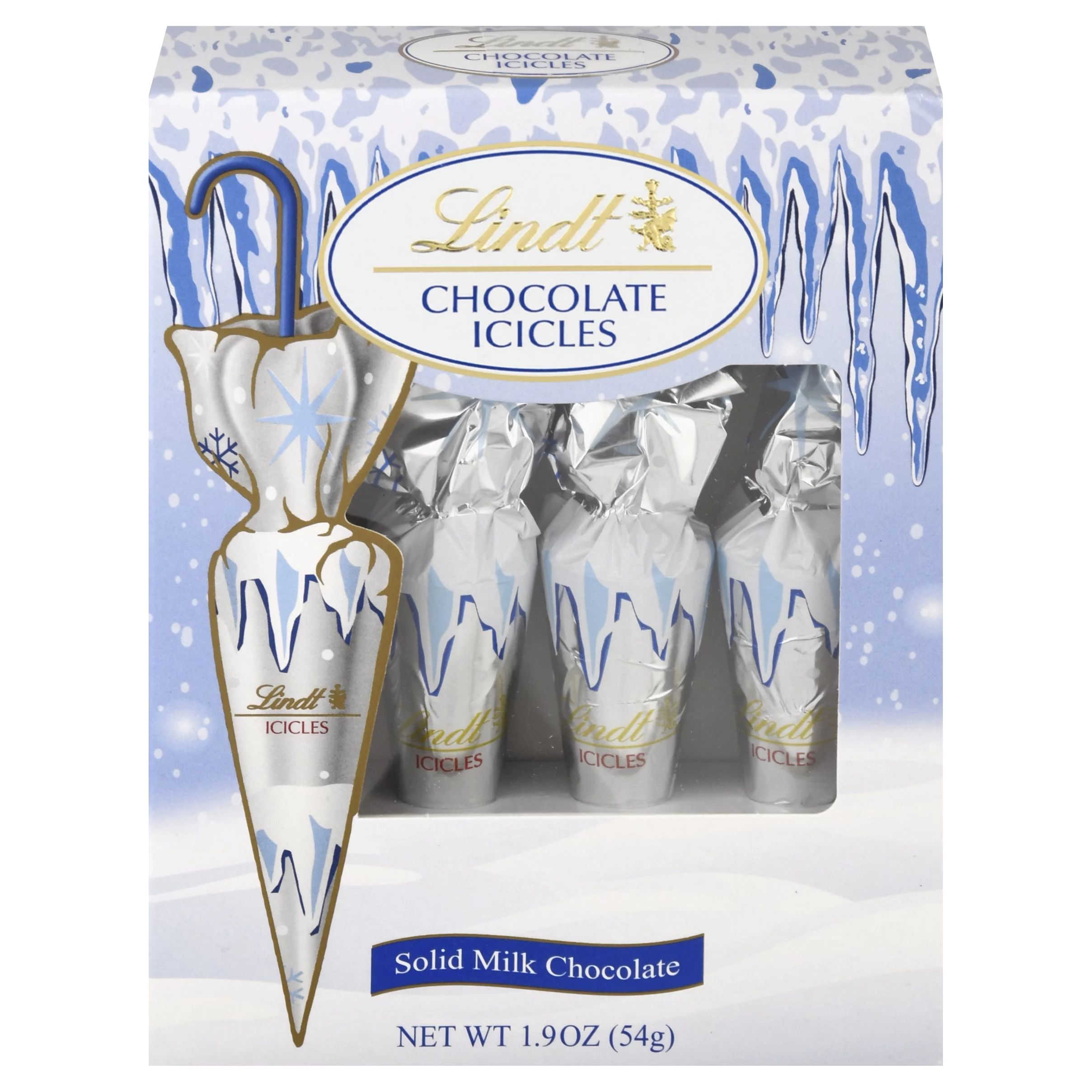 Lindt Holiday Milk Chocolate Icicles 4-pack 1.9OZ - Walmart.com | Walmart (US)